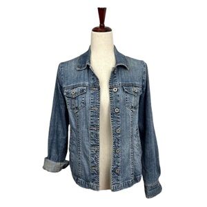 Tommy Hilfiger Jean Denim Jacket. Distressed. Small